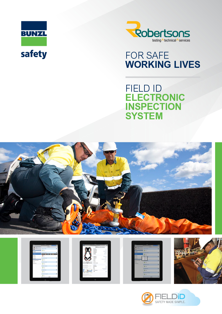 Bunzl Safety Robertsons Field ID Electronic Inspection System Catalogue  2018