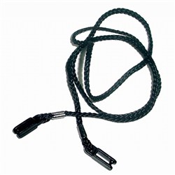 Safety Glasses Knitted Cord Black With B/Away Clip