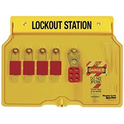 Master Lock Wall Mounted Lockout Station With 4 keys and Accessories