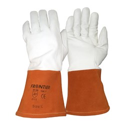 Frontier Power Touch Tig Glove Orange Grey Size Large