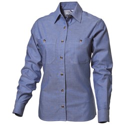 WS Workwear Womens Chambray Button-Up Shirt