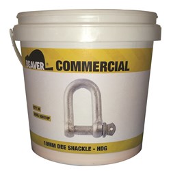 Beaver Hot Dipped Galvanised Commercial Dee Shackles (Pail)