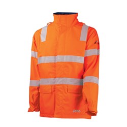 BOOL BW1340T4 FR Hi-Vis Parka w/ Zip-Off Sleeves & FR Tape