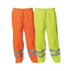 WS Workwear Hi-Vis Waterproof Trousers with Reflective Tape