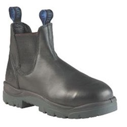 Boot Steel_Blue Hobart Elastic Black Size 5