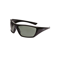 Safety Glasses Bolle Hustler Black Frame Grey/Green Polar Lens