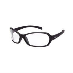 Bolle Hurricane Safety Glasses  Black Clear Lens