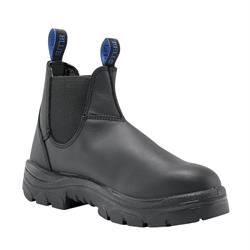 Boot Steel_Blue Hobart Elastic Black Size 7