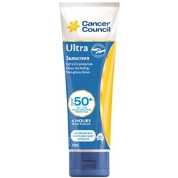 Cancer Council Sunscreen 50+ Ultra 110ml Tube