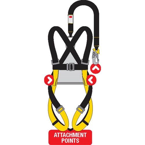 B-Safe Harness Complete With Frontal Loops And Lanyard - Bunzl Safety