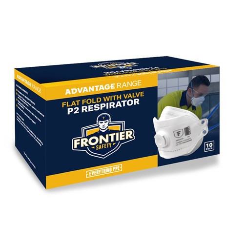 Frontier Disposable P2 Flat Fold Respirator with Valve