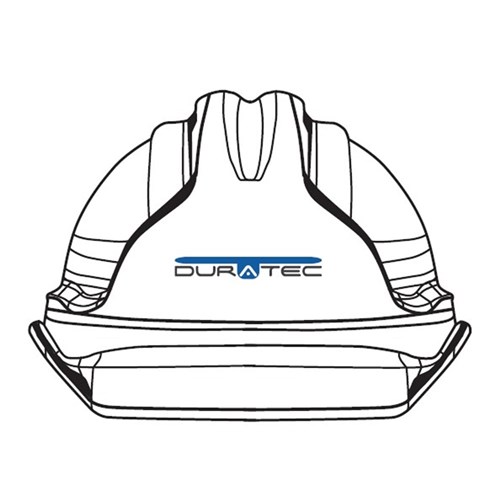 Hard Hat White vented with Duratec front logo