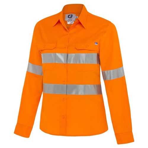 WS Workwear Koolflow Womens Hi-Vis Shirt with Reflective Tape