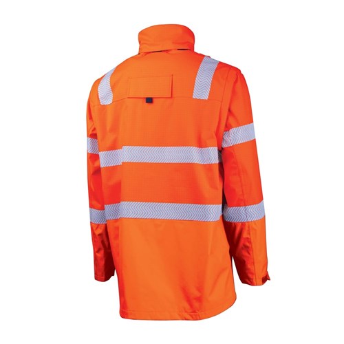 BOOL BW1340T4 FR Hi-Vis Parka w/ Zip-Off Sleeves & FR Tape