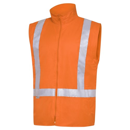 WS Workwear Hi-Vis 6-in-1 Waterproof Jacket with H-X-Reflective Tape