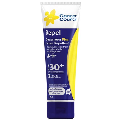 Cancer Council Sunscreen Repel50+ 110ml tube