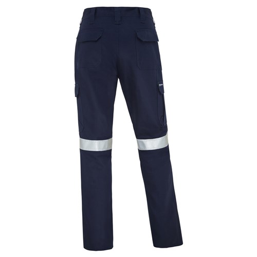 WS Workwear Mens Drill Cargo Pants with Reflective Tape