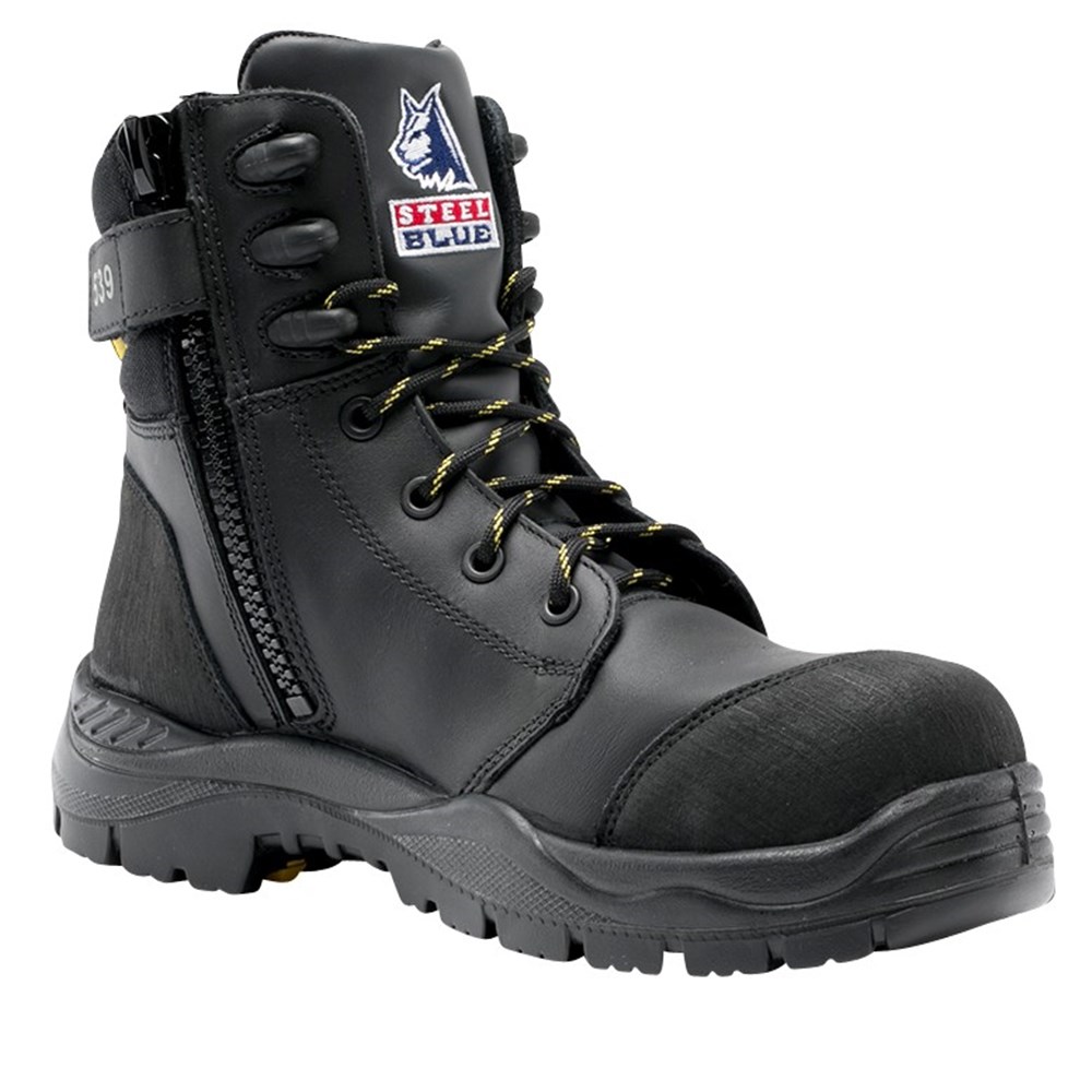 Steel Blue Torquay Zip Sided Safety Boot - | Bunzl Safety AU